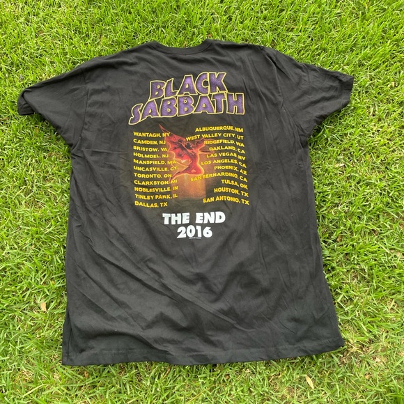 Black Sabbath 2016 The End Tour Shirt Size XXL Double sided Band Tee - Picture 3 of 7